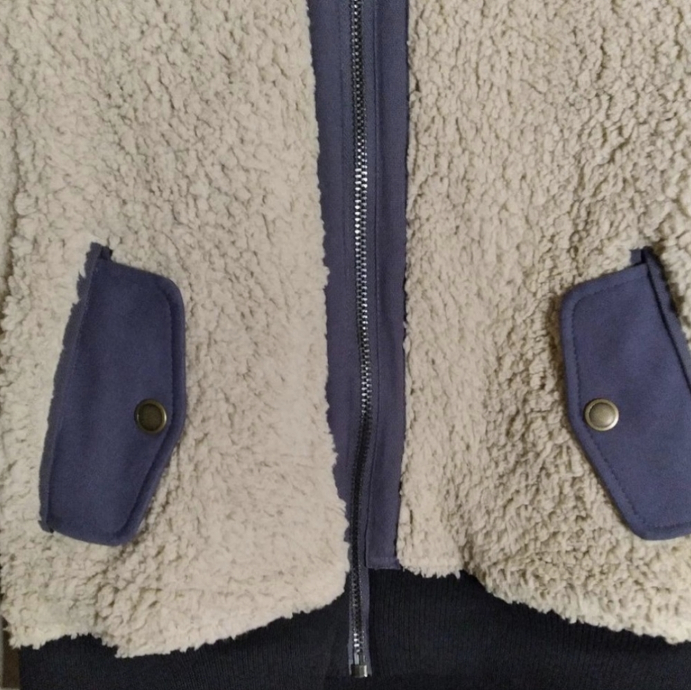 Marrakech Sherpa Bomber Teddy Jacket Anthropologie Fleece Coat - Picture 7 of 10